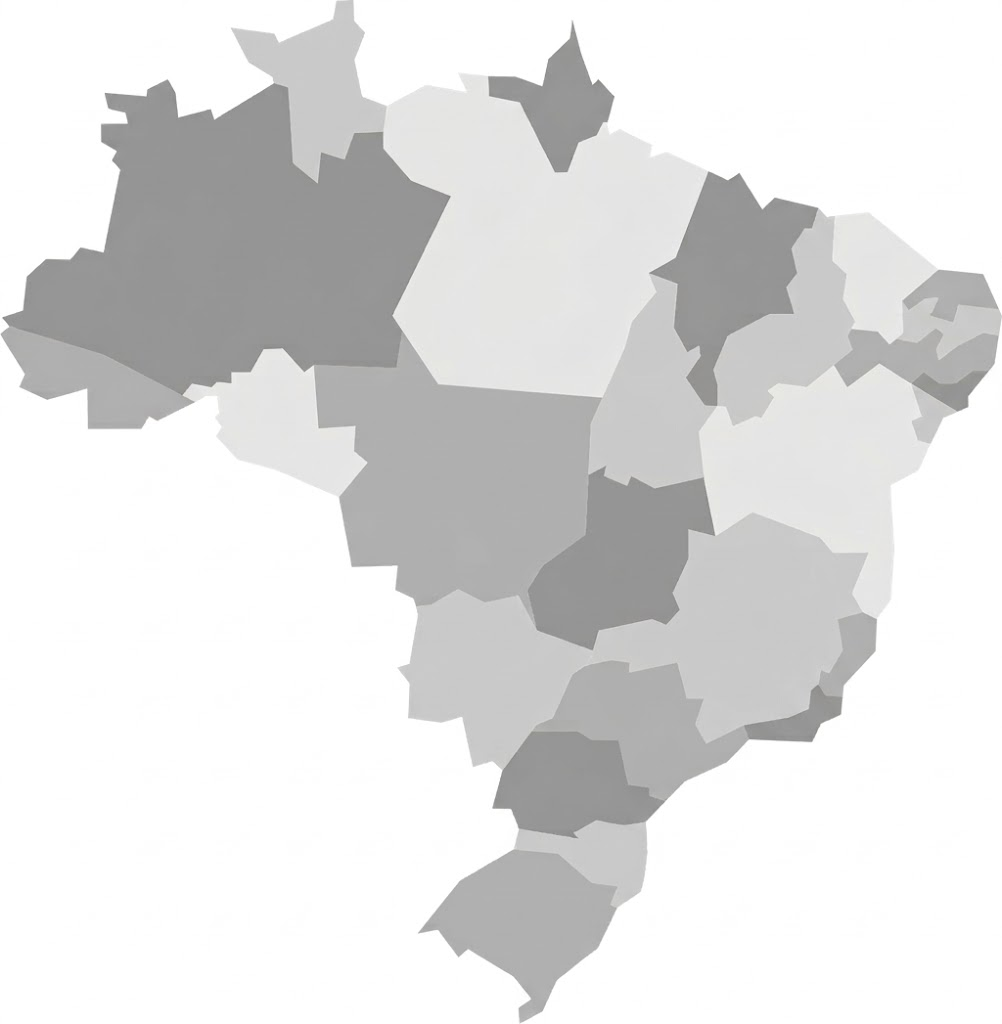Mapa do Brasil - Filiais Ordemilk