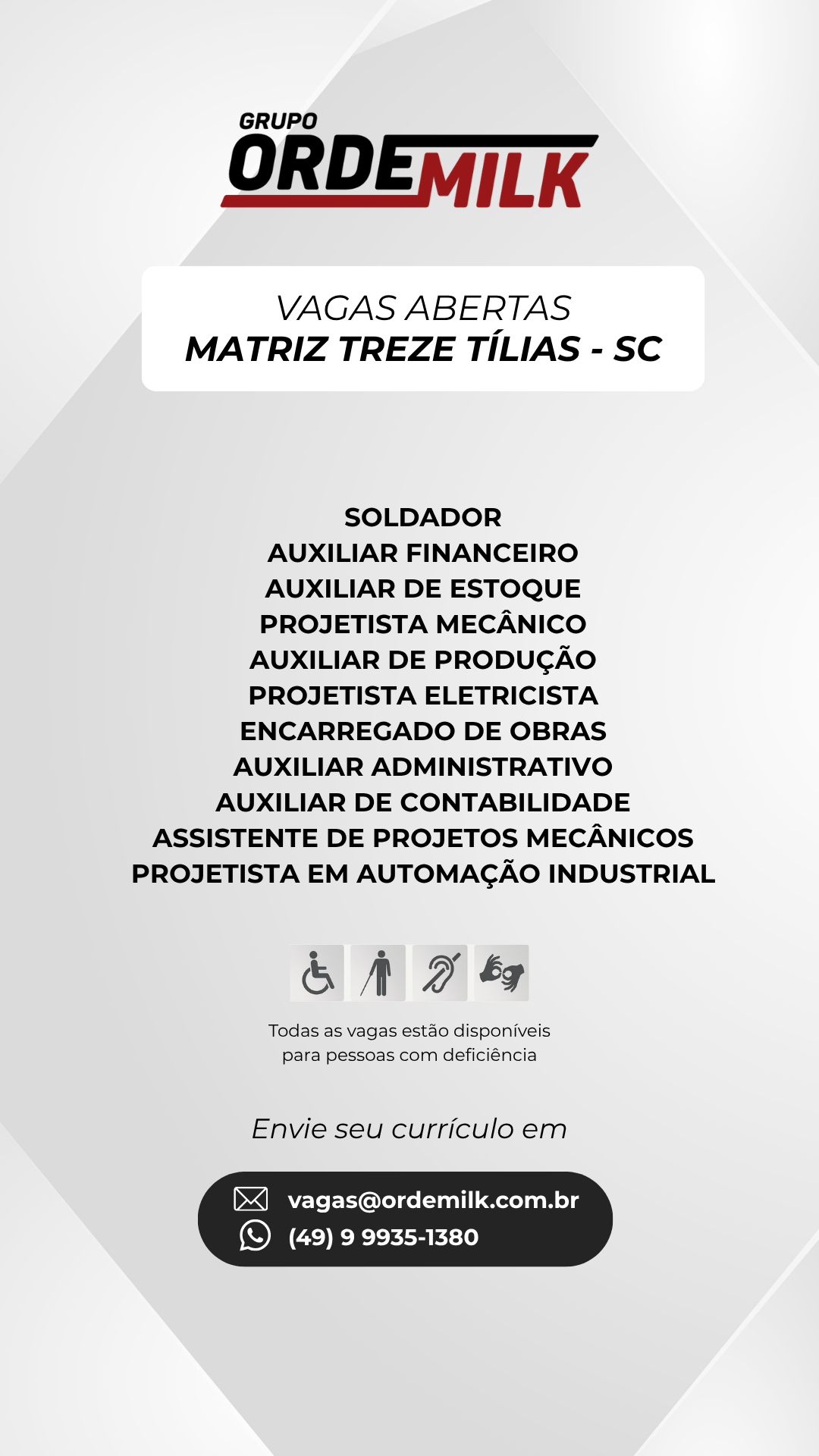 Vaga — Matriz Treze Tílias